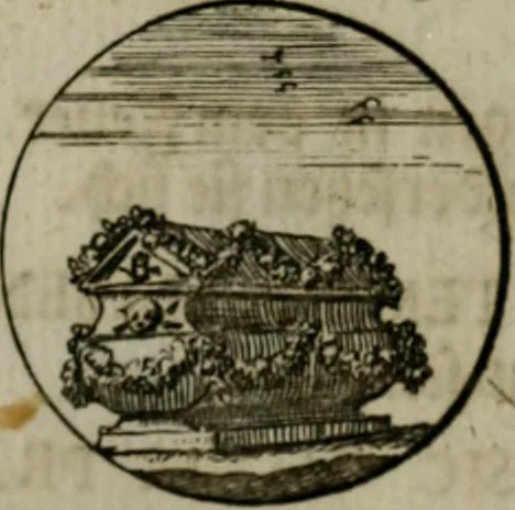 An illustration from Devises et emblemes anciennes & modernes, tirées des plus celebres auteurs, oder, Emblematische Gemüths-Vergnügung : bey Betrachtung siben hundert und funffzehen der curieusesten und ergötzlichen Sinn-Bildern, mit ihren zuständigen teutsch-lateinisch-französisch- und italianischen Beyschrifften, 1695, leaf 86