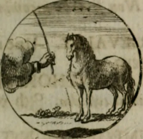 An illustration from Devises et emblemes anciennes & modernes, tirées des plus celebres auteurs, oder, Emblematische Gemüths-Vergnügung : bey Betrachtung siben hundert und funffzehen der curieusesten und ergötzlichen Sinn-Bildern, mit ihren zuständigen teutsch-lateinisch-französisch- und italianischen Beyschrifften, 1695, leaf 92