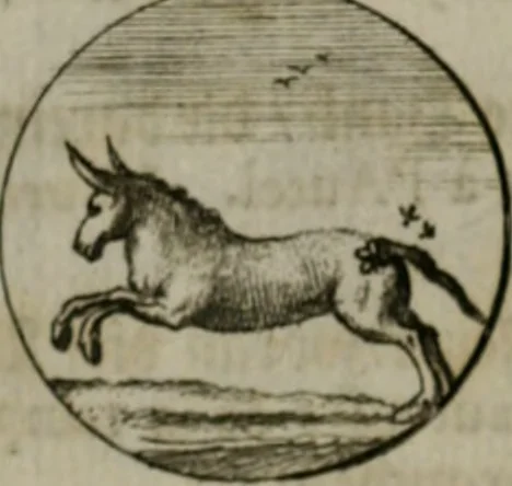 An illustration from Devises et emblemes anciennes & modernes, tirées des plus celebres auteurs, oder, Emblematische Gemüths-Vergnügung : bey Betrachtung siben hundert und funffzehen der curieusesten und ergötzlichen Sinn-Bildern, mit ihren zuständigen teutsch-lateinisch-französisch- und italianischen Beyschrifften, 1695, leaf 94
