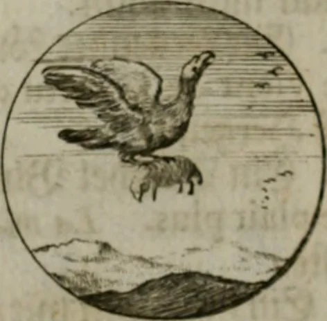 An illustration from Devises et emblemes anciennes & modernes, tirées des plus celebres auteurs, oder, Emblematische Gemüths-Vergnügung : bey Betrachtung siben hundert und funffzehen der curieusesten und ergötzlichen Sinn-Bildern, mit ihren zuständigen teutsch-lateinisch-französisch- und italianischen Beyschrifften, 1695, leaf 94