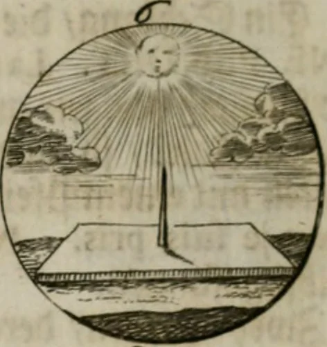 An illustration from Devises et emblemes anciennes & modernes, tirées des plus celebres auteurs, oder, Emblematische Gemüths-Vergnügung : bey Betrachtung siben hundert und funffzehen der curieusesten und ergötzlichen Sinn-Bildern, mit ihren zuständigen teutsch-lateinisch-französisch- und italianischen Beyschrifften, 1695, leaf 96