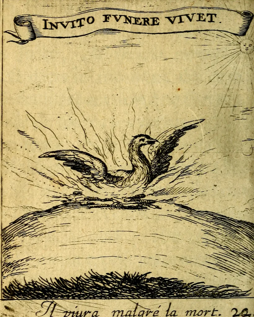 An illustration from Devises et emblesmes d'amour moralisez, 1672, leaf 101
