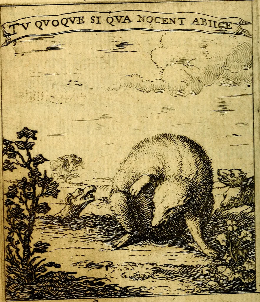 An illustration from Devises et emblesmes d'amour moralisez, 1672, leaf 189
