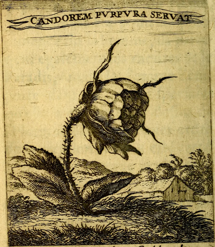 An illustration from Devises et emblesmes d'amour moralisez, 1672, leaf 209