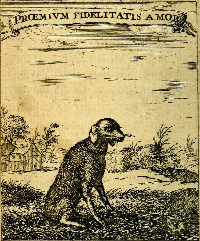 An illustration from Devises et emblesmes d'amour moralisez, 1672, leaf 25