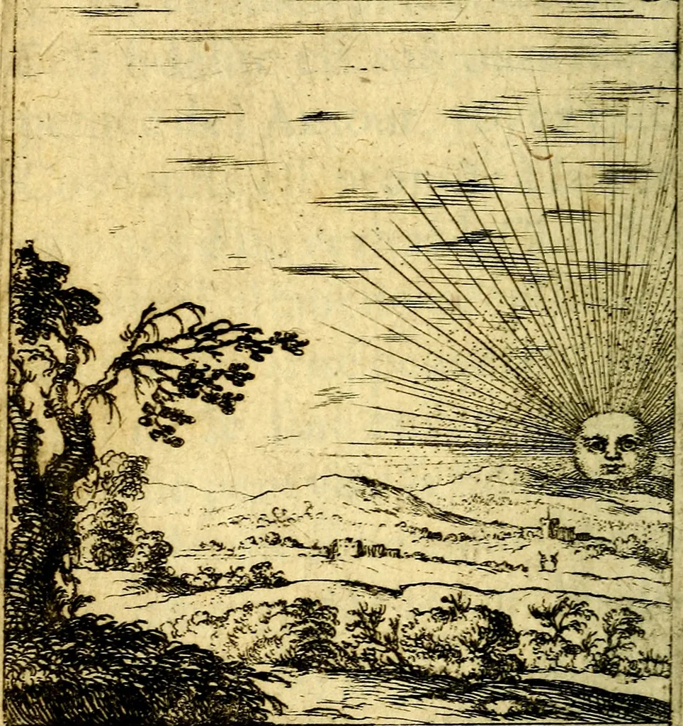 An illustration from Devises et emblesmes d'amour moralisez, 1672, leaf 29