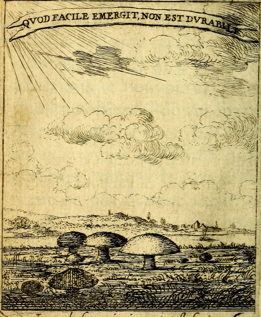 An illustration from Devises et emblesmes d'amour moralisez, 1672, leaf 37
