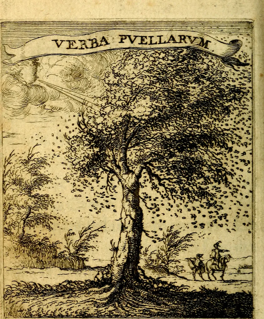 An illustration from Devises et emblesmes d'amour moralisez, 1672, leaf 49