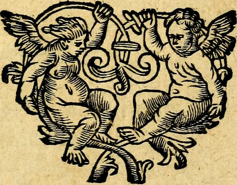 An illustration from Devises et emblesmes d'amour moralisez, 1672, leaf 6