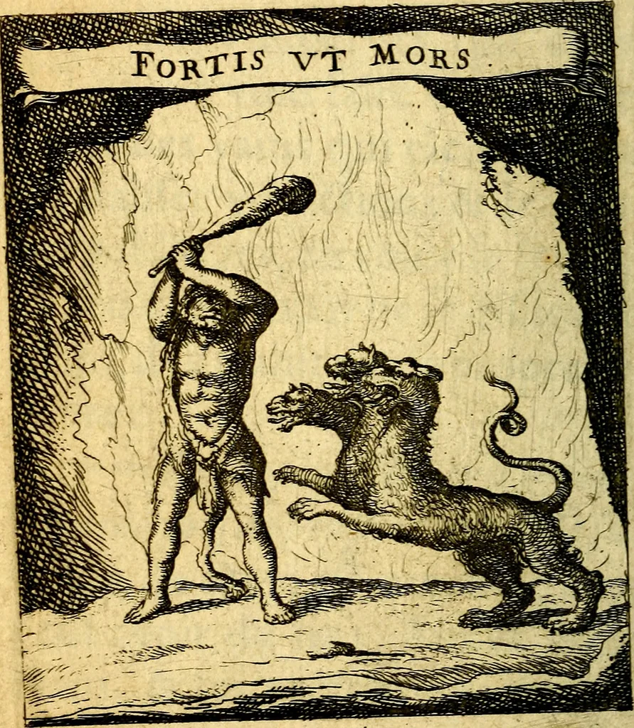 An illustration from Devises et emblesmes d'amour moralisez, 1672, leaf 93