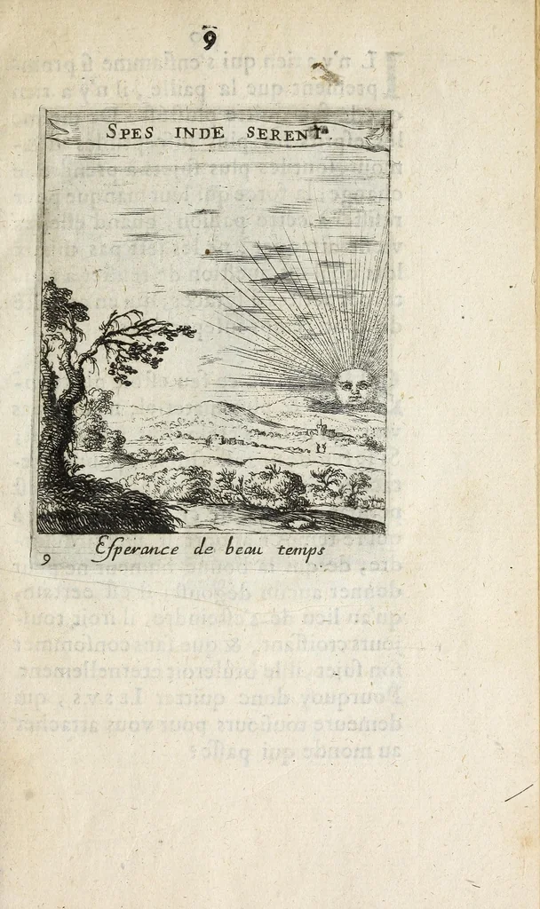 An illustration from Devises et emblesmes d'amour moralisez, 1658, leaf 19