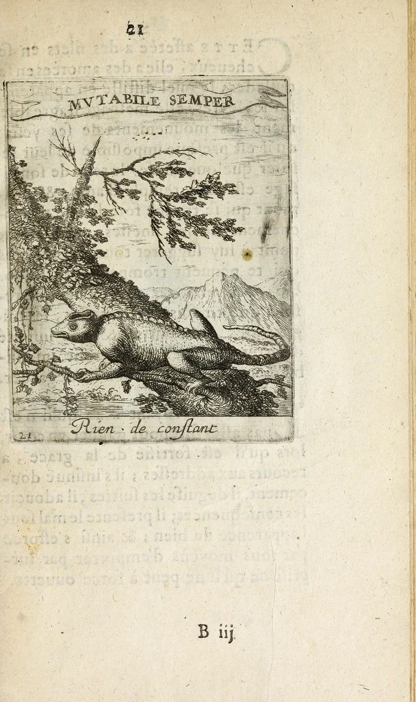 An illustration from Devises et emblesmes d'amour moralisez, 1658, leaf 31