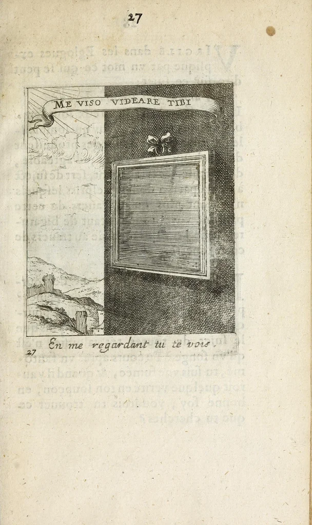 An illustration from Devises et emblesmes d'amour moralisez, 1658, leaf 37