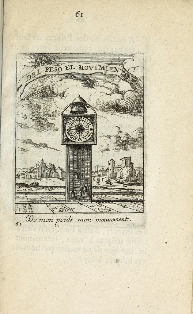 An illustration from Devises et emblesmes d'amour moralisez, 1658, leaf 71