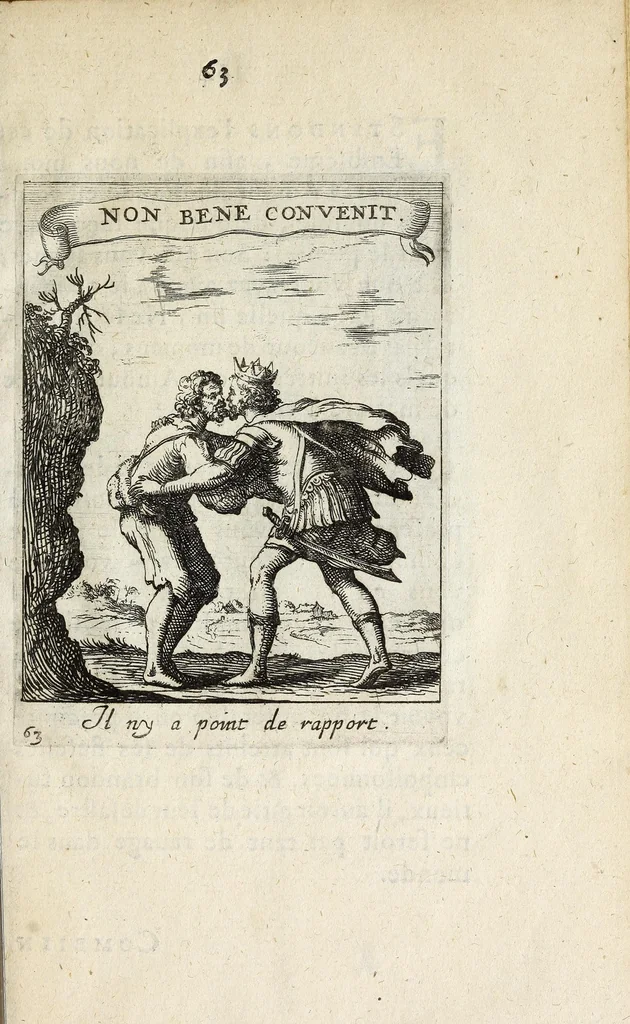An illustration from Devises et emblesmes d'amour moralisez, 1658, leaf 73