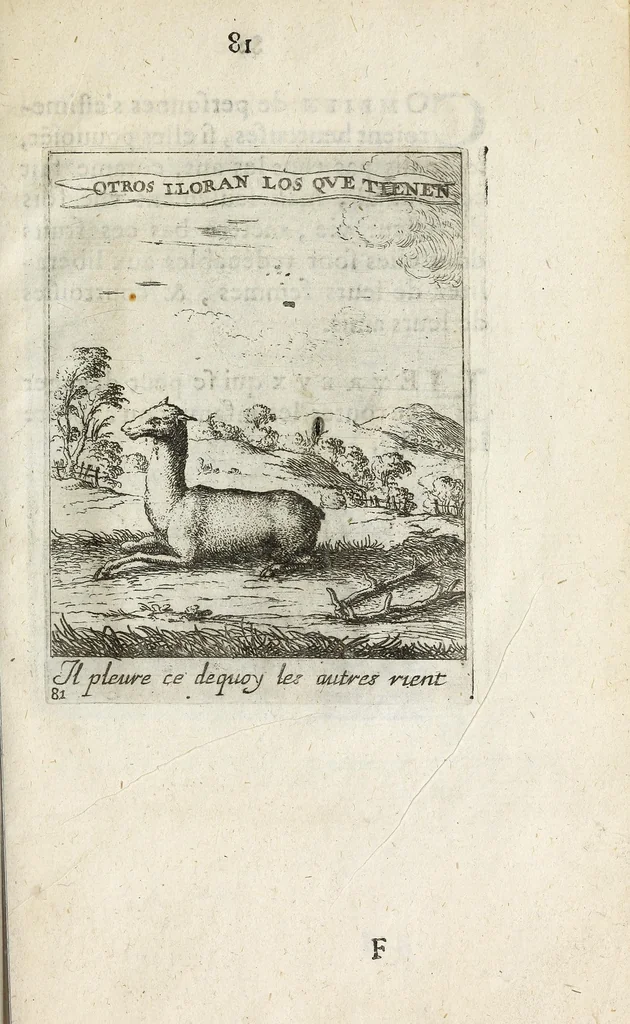An illustration from Devises et emblesmes d'amour moralisez, 1658, leaf 91
