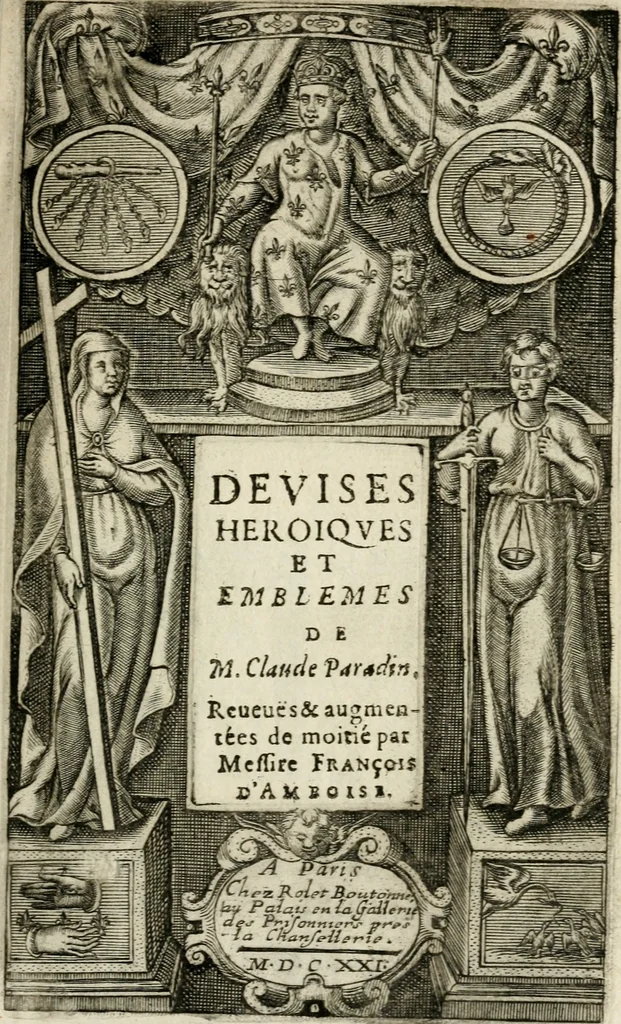 An illustration from Devises heroiques et emblemes, 1622, leaf 6
