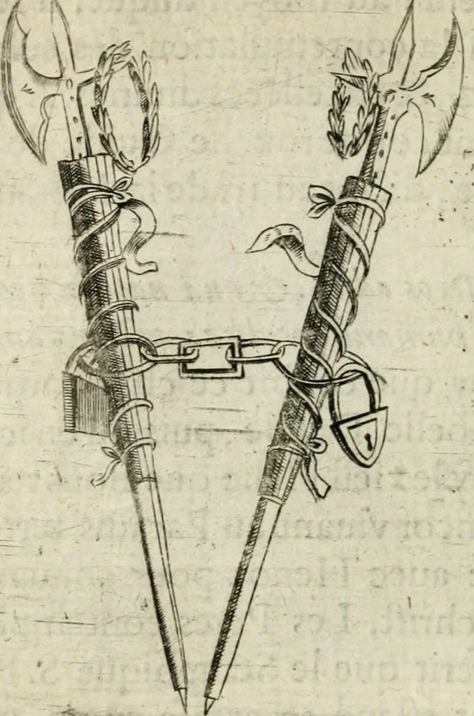 An illustration from Devises heroiques et emblemes, 1622, leaf 91