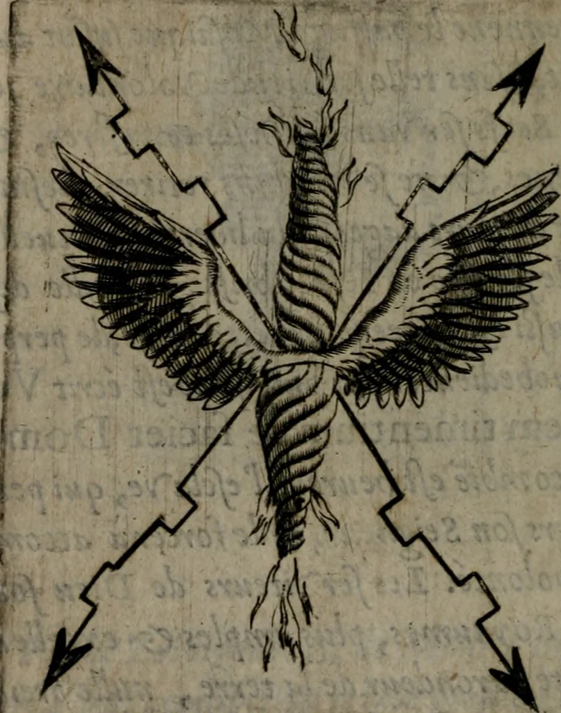 An illustration from Devises heroiques, et emblemes, 1614, leaf 181