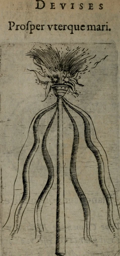 An illustration from Devises heroiques, et emblemes, 1614, leaf 219