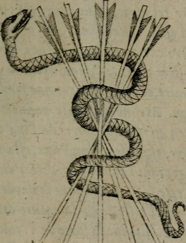 An illustration from Devises heroiques, et emblemes, 1614, leaf 242