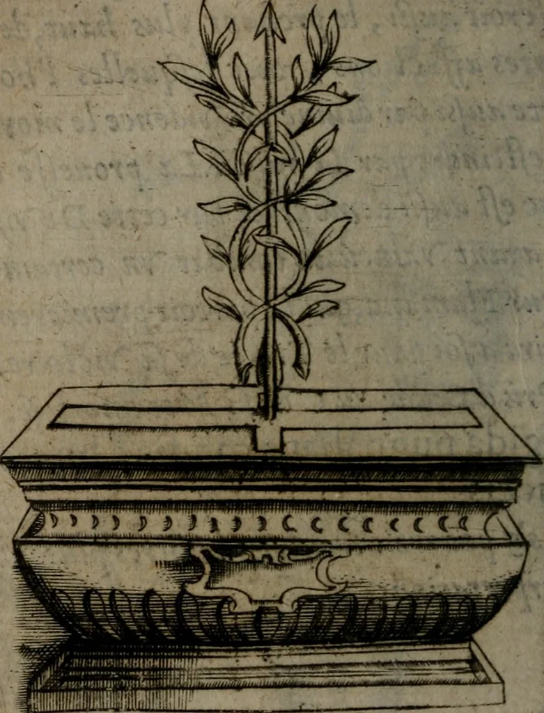 An illustration from Devises heroiques, et emblemes, 1614, leaf 67