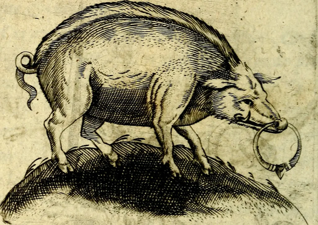 An illustration from Devises heroiques, et emblemes, 1614, leaf 117