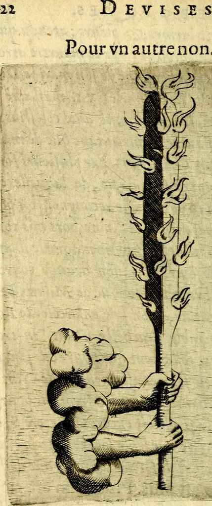 An illustration from Devises heroiques, et emblemes, 1614, leaf 129
