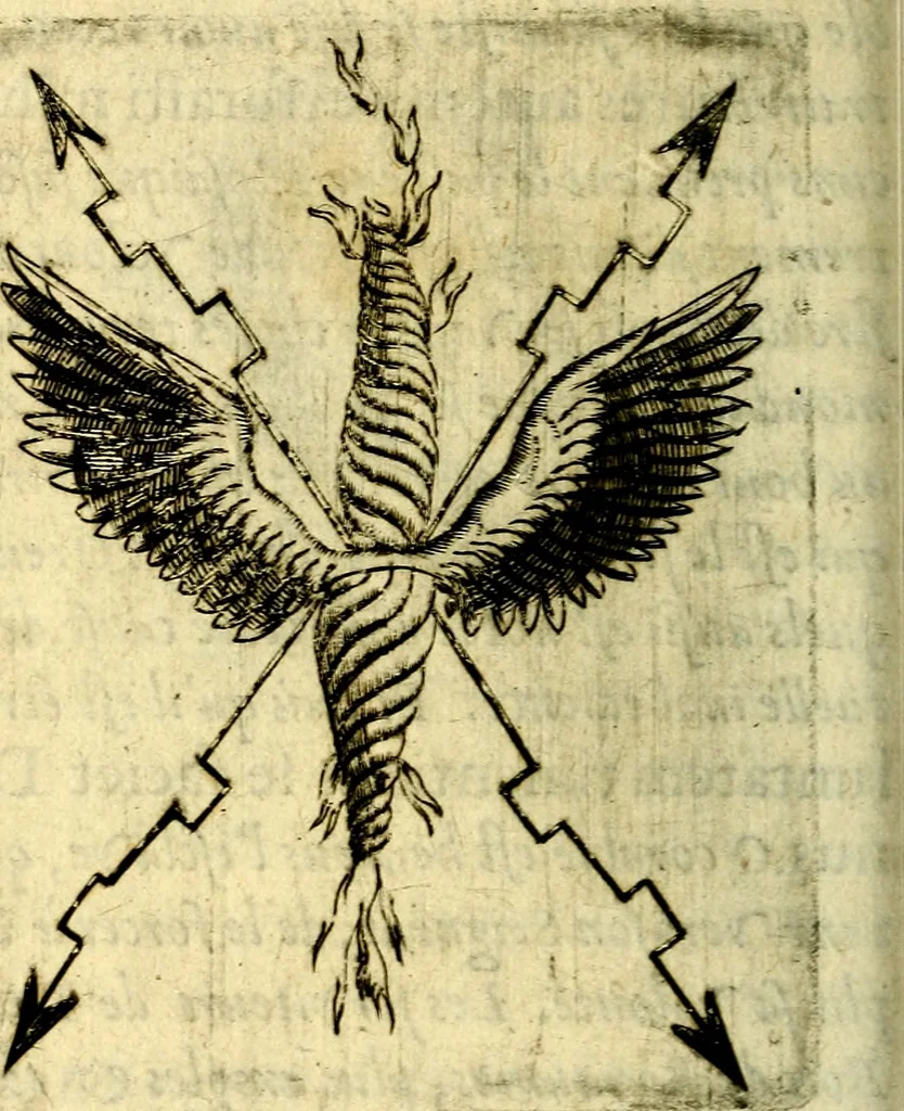 An illustration from Devises heroiques, et emblemes, 1614, leaf 181