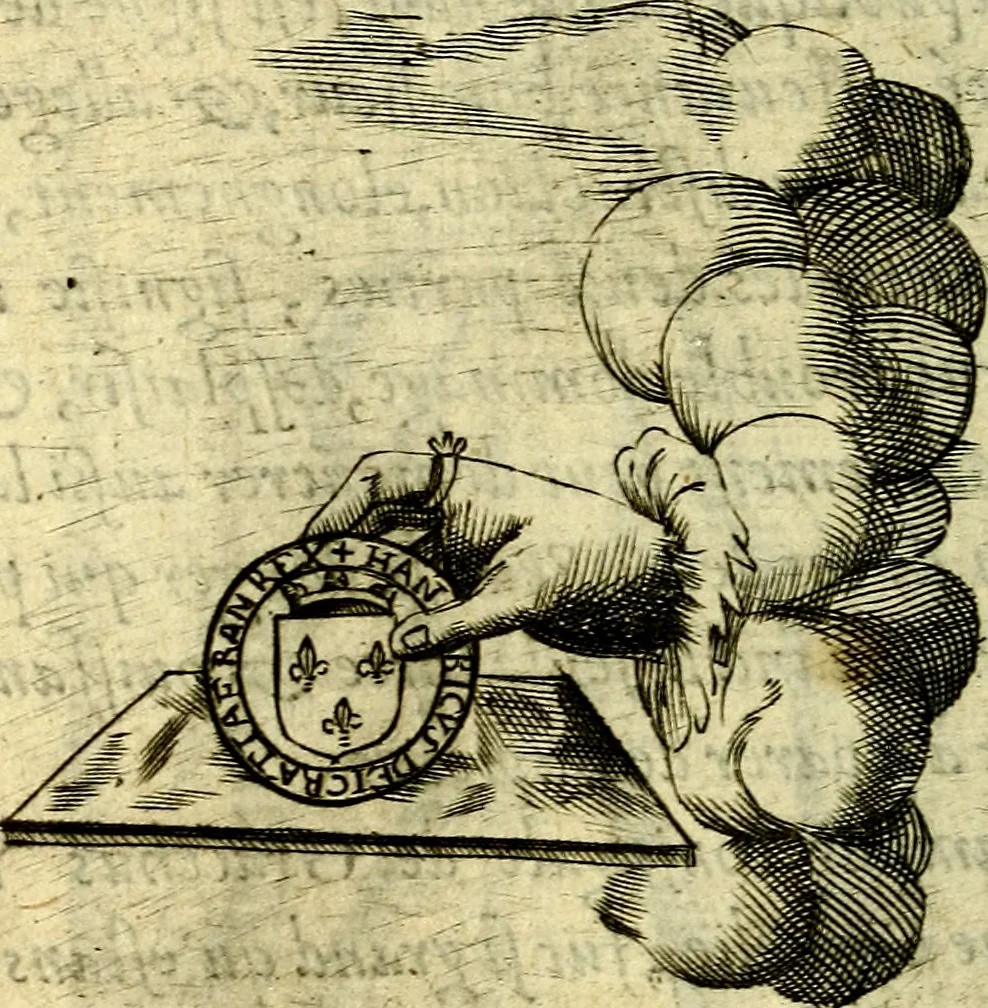 An illustration from Devises heroiques, et emblemes, 1614, leaf 221