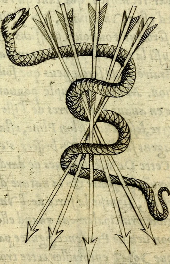 An illustration from Devises heroiques, et emblemes, 1614, leaf 242