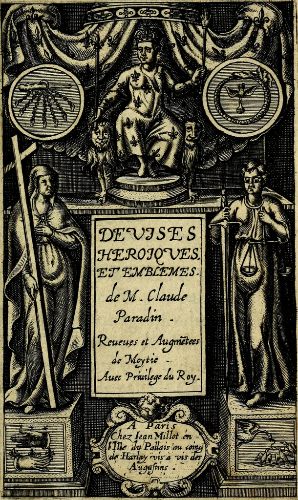 An illustration from Devises heroiques, et emblemes, 1614, leaf 4