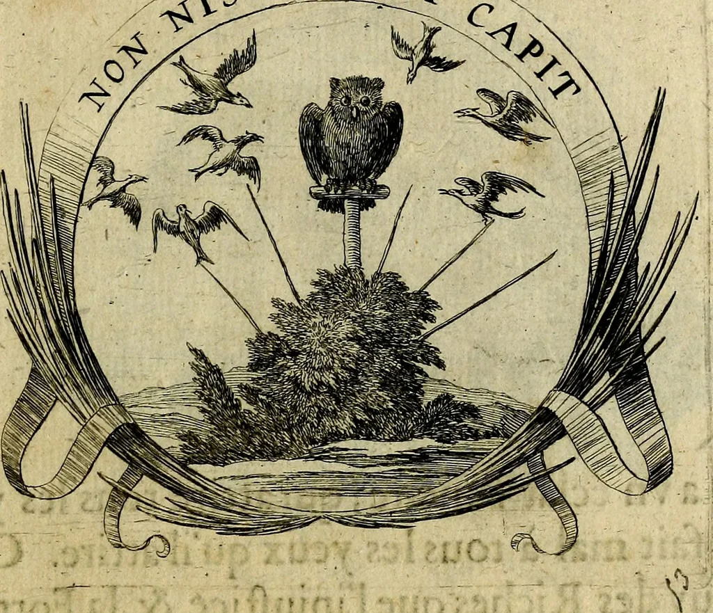 An illustration from Devises heroiqves et morales, 1649, leaf 114