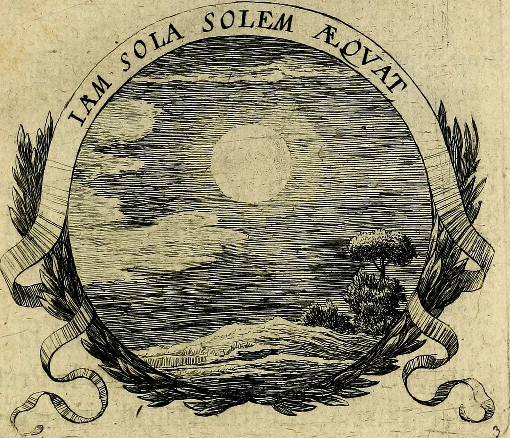 An illustration from Devises heroiqves et morales, 1649, leaf 14