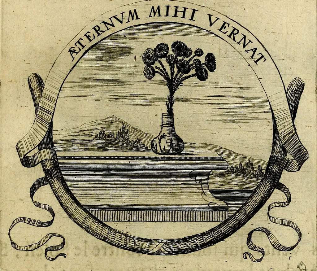 An illustration from Devises heroiqves et morales, 1649, leaf 54