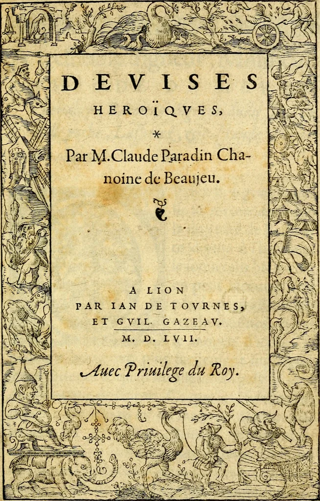 An illustration from Devises heroïqves, 1557, leaf 6