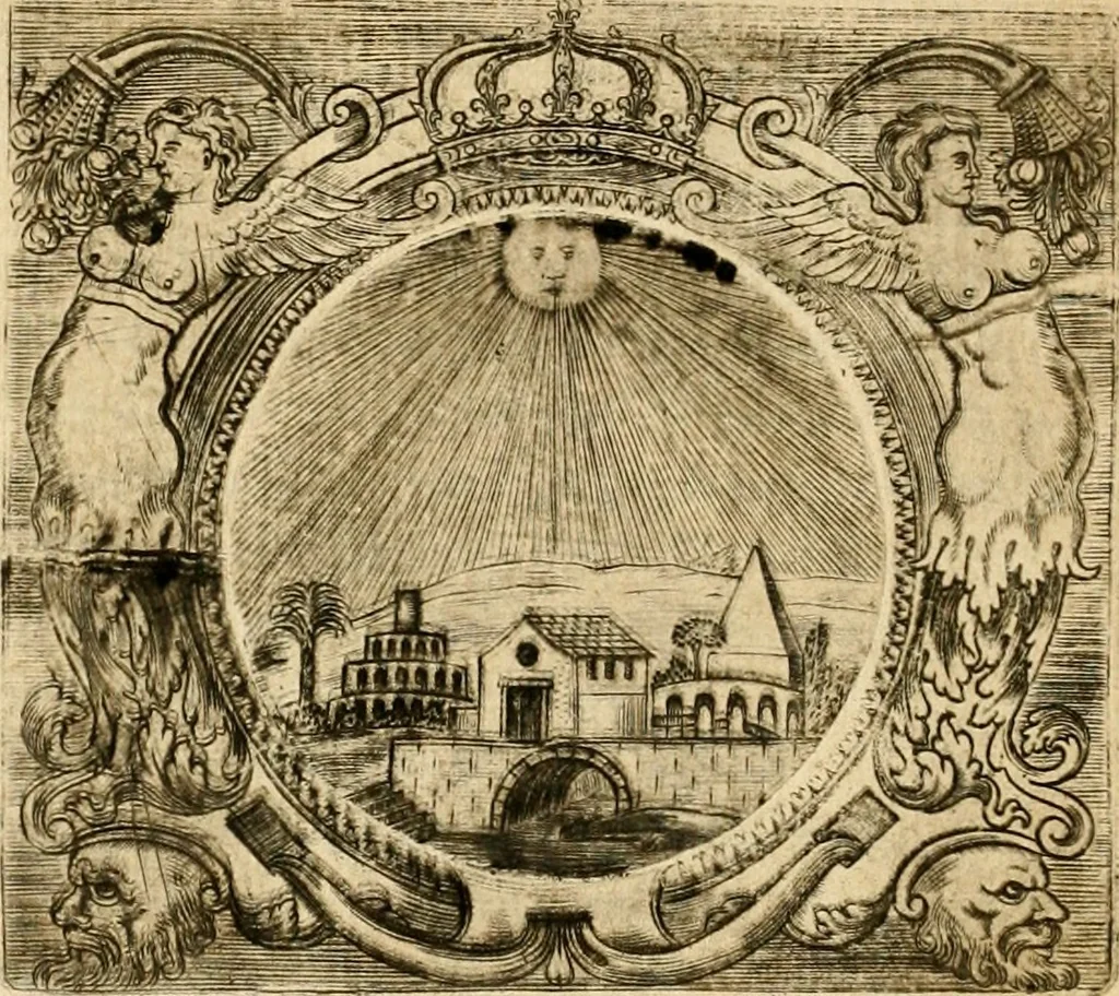An illustration from Devises panegyriques pour Anne d'Austriche, reine de France, 1667, leaf 105