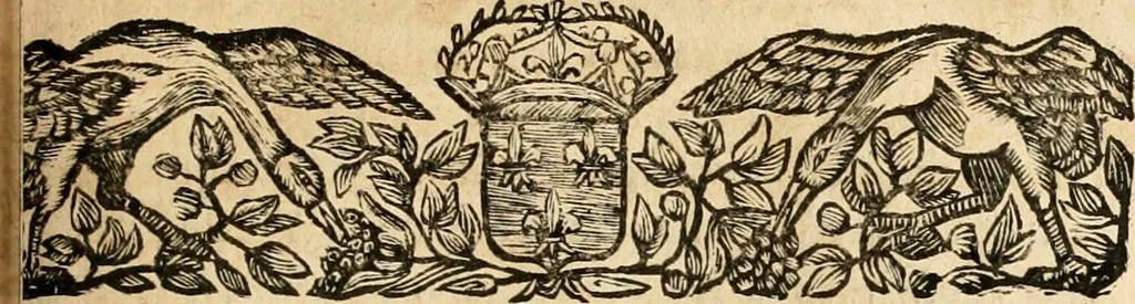 An illustration from Devises panegyriques pour Anne d'Austriche, reine de France, 1667, leaf 202