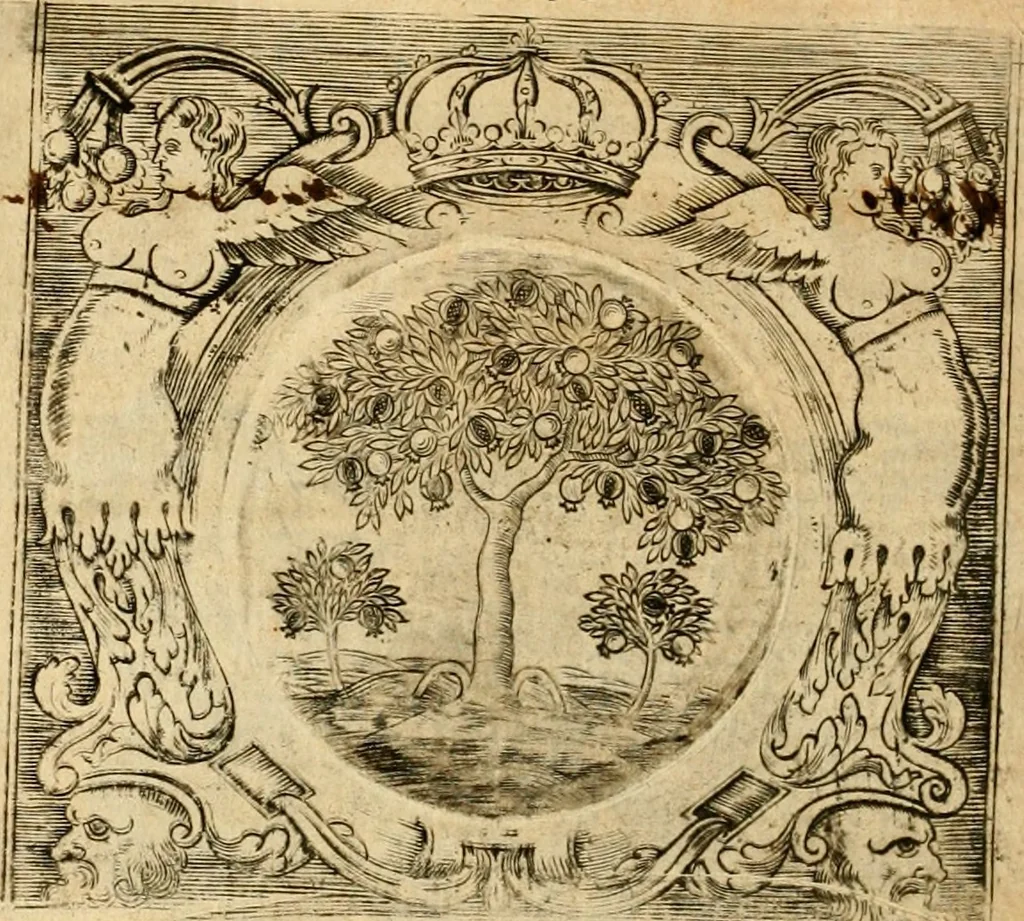 An illustration from Devises panegyriques pour Anne d'Austriche, reine de France, 1667, leaf 37