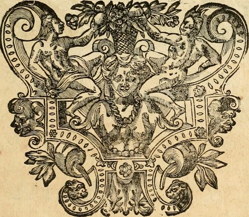 An illustration from Devises panegyriques pour Anne d'Austriche, reine de France, 1667, leaf 382