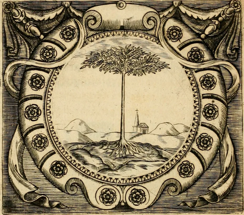 An illustration from Devises panegyriques pour Anne d'Austriche, reine de France, 1667, leaf 45