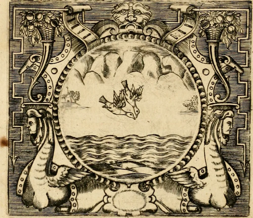 An illustration from Devises panegyriques pour Anne d'Austriche, reine de France, 1667, leaf 53