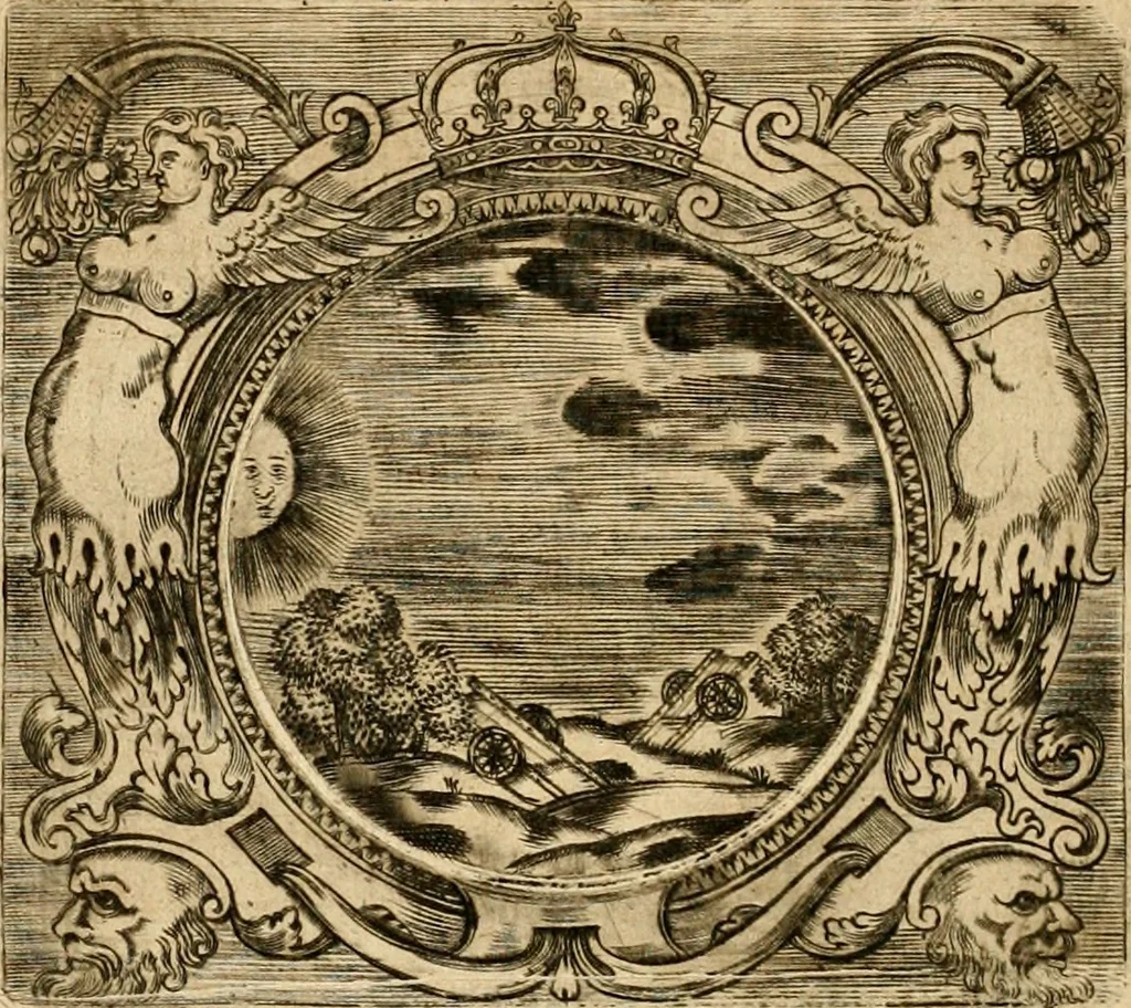 An illustration from Devises panegyriques pour Anne d'Austriche, reine de France, 1667, leaf 71