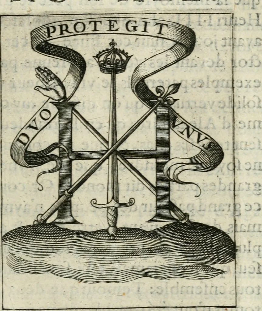 An illustration from Devises royales, 1621, leaf 4