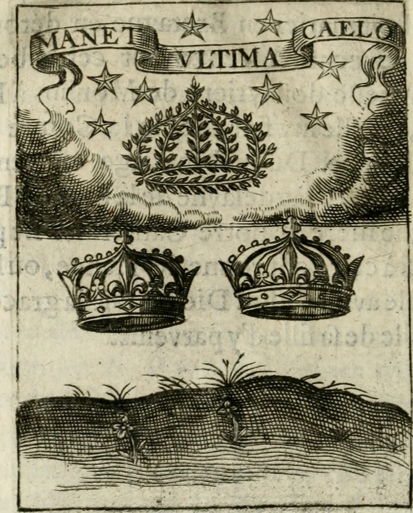 An illustration from Devises royales, 1621, leaf 45
