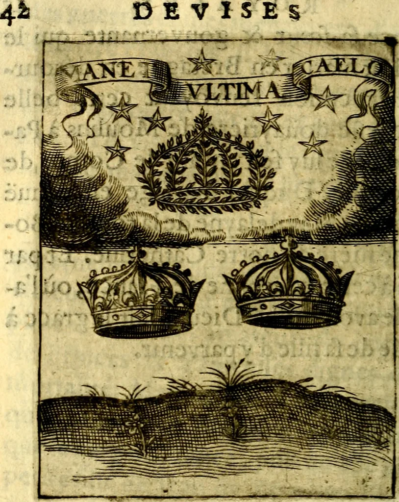 An illustration from Devises royales, 1622, leaf 45