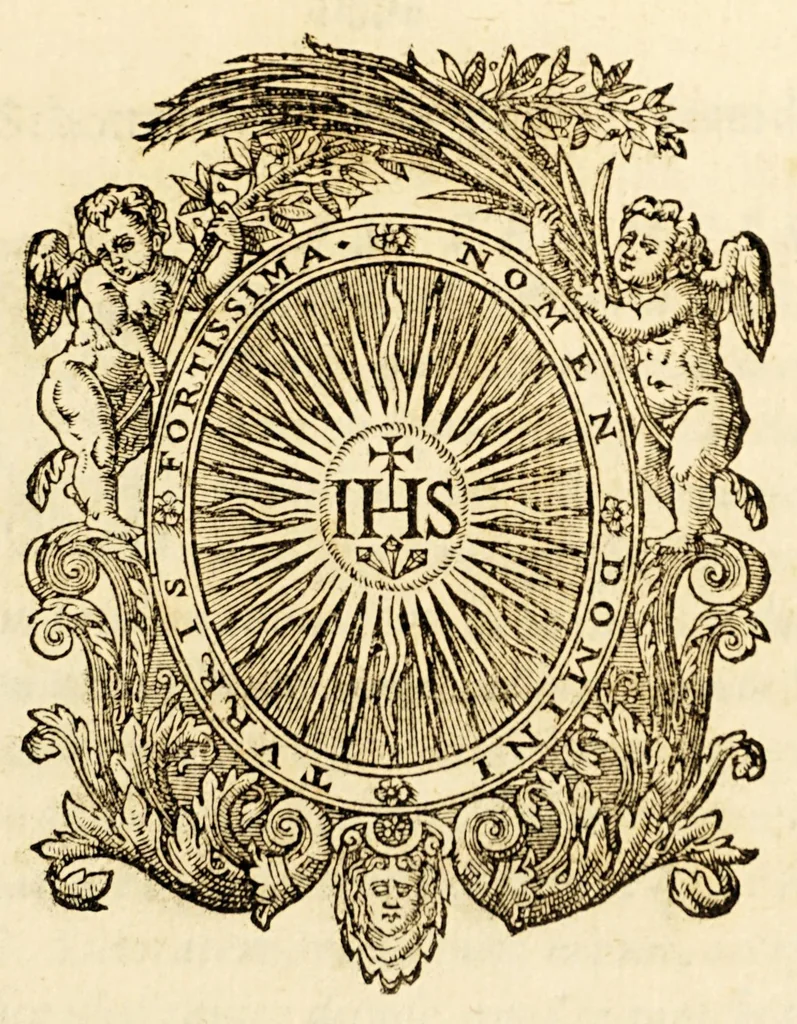 An illustration from De vita Francisci Borgiæ Societatis Iesu praepositi generalis ab Ignatio tertij. libri quattuor., 1596, leaf 5