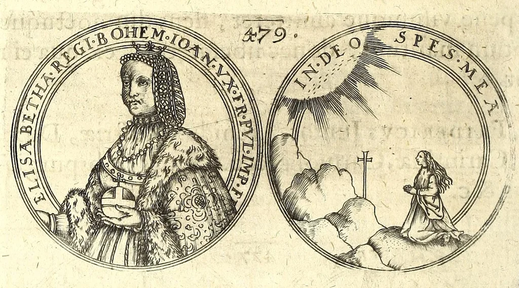 An illustration from De vitis imperatorum et caesarum romanorum : tam occidentalium quam orientalium, nec non vxorum et liberorum eorum, item tyrannorum omnium ... : inde à C. Julio Caesare, primo monarcha, vsque ad D.N. Imperatorem Caesarem Matthiam : vnà cum eorum effigiebus & symbolis ..., 1615, leaf 476