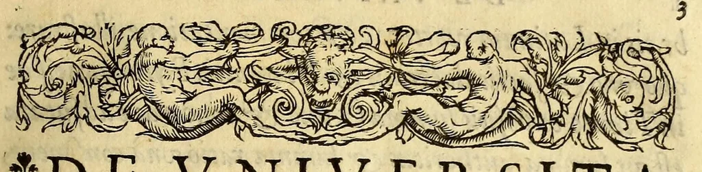 An illustration from De vniuersitate liber, : in quo astronomiae doctrinaeúe coelestis compe[n]dium terrae aptatum, & secundum coelestis influxus ordinem pr[a]ecipuarúmq[ue] originum ratione[m] totus orbis terrae quatenus innotuit, cum regnoru[m] temporibus exponitur. Sed ante omneis alias orbis parteis Terra Sancta summo, hoc est, amplissimo compendio describitur. cui Gallia ob primarium orbis nomen & ius substituitur, eo quòd ambae toti orbi legem sunt daturae., 1563, leaf 7