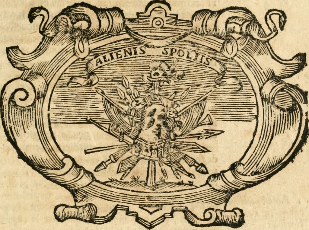 An illustration from Idea de vn principe politico christiano : representada en cien empressas, 1666, leaf 118